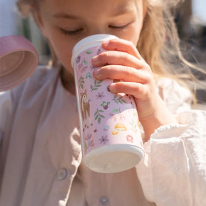 School Beaker Bottle 300ml - Fairy Garden - Little Dutch
