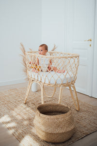 Rattan Baby Crib - Twist 'n' Shout