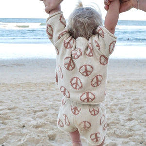 Peace Knit Set - Terracotta