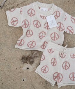 Peace Knit Set - Terracotta