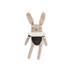 Main Sauvage - Bunny Knit Toy - Black Bodysuit