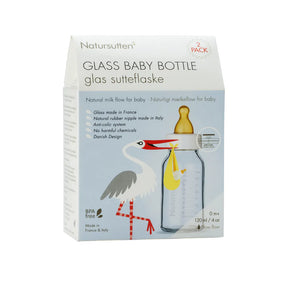 Natursutten - Glass Baby Bottle - 2 Pack