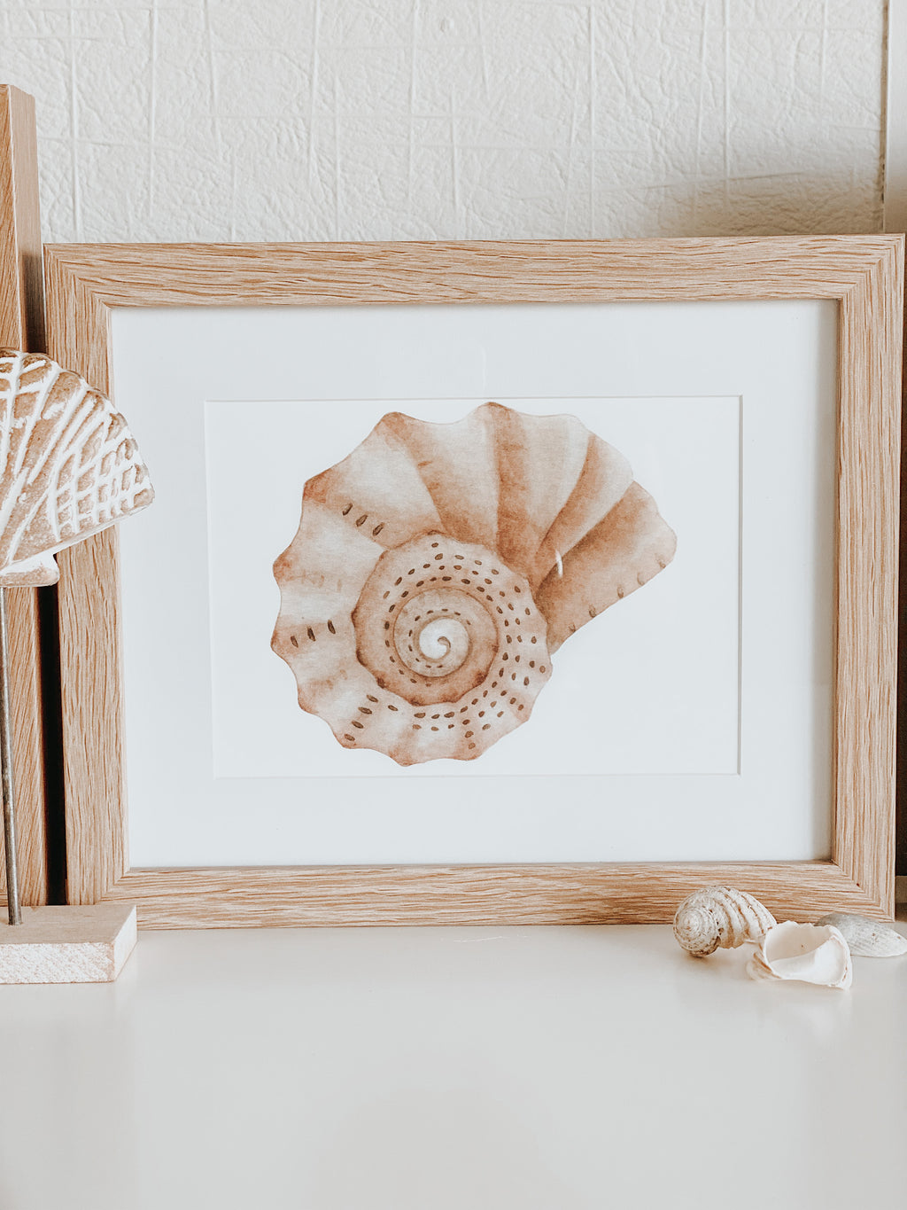 Whelk Shell Print A4 – Pine + Pear co.