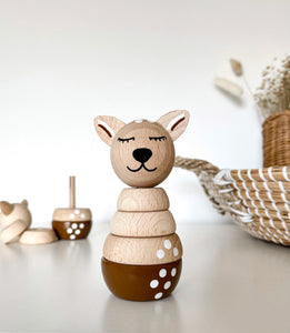 Wooden Fawn Stacking Toy