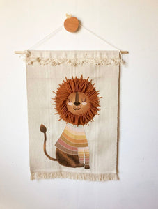 Lion Wall Hanging - Olive