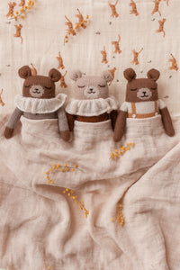 Main Sauvage - Teddy Knit Toy - Oat Bodysuit
