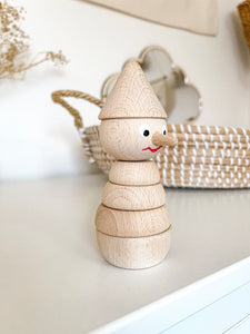 Wooden Pinocchio Stacking Toy