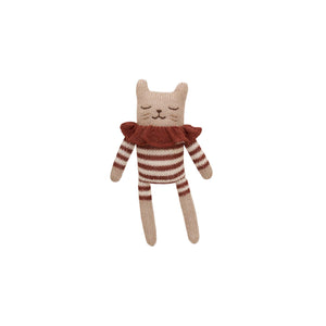 Main Sauvage - Kitten Knit Toy - Sienna Striped Bodysuit