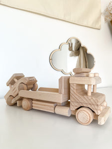 Wooden Pickup Truck and Car Toy