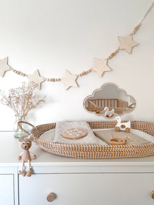 Wooden Star Bunting
