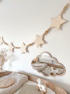 Wooden Star Bunting